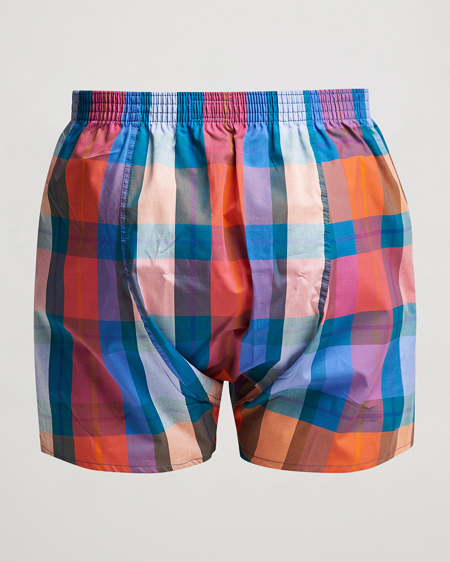 Hombres | Ropa interior y calcetines | Derek Rose | Classic Fit Checked Cotton Boxer Shorts Multi