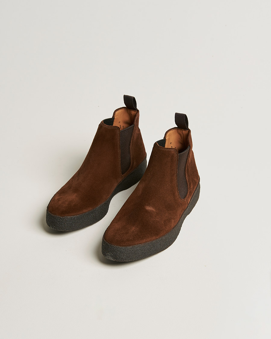 Hombres | Best of British | Sanders | Adam Chelsea Boot Polo Snuff Suede