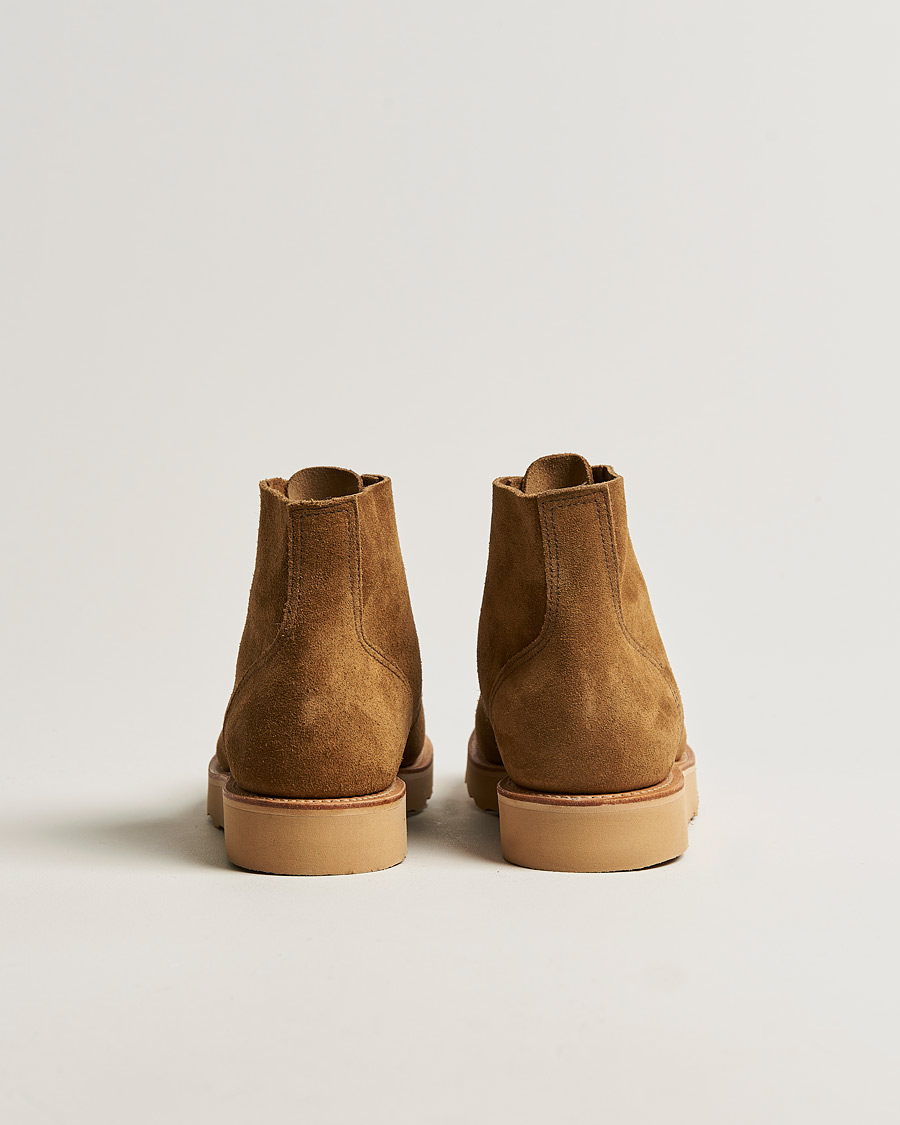 Hombres | Sanders Wilson Unlined Apron Boot Tobacco Suede | Sanders | Wilson Unlined Apron Boot Tobacco Suede