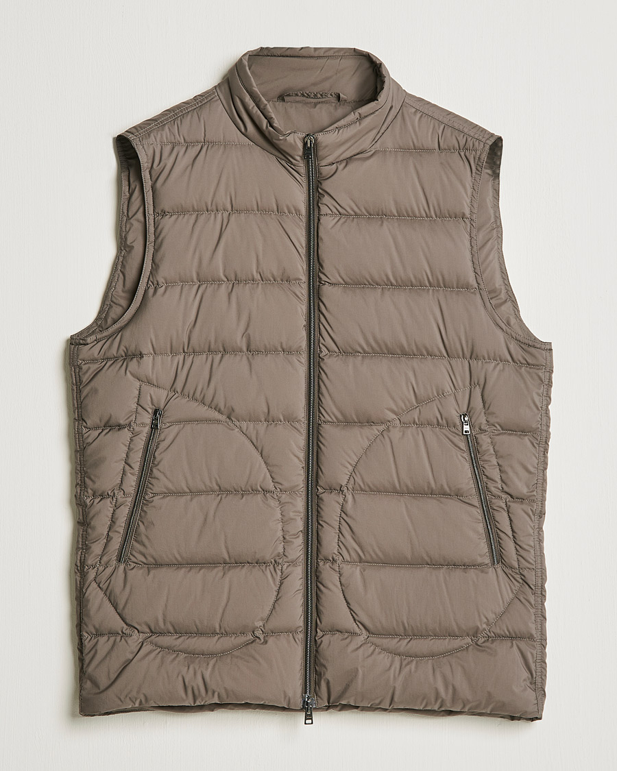 Hombres | Abrigos y chaquetas | Herno | Nuage Down Vest Taupe