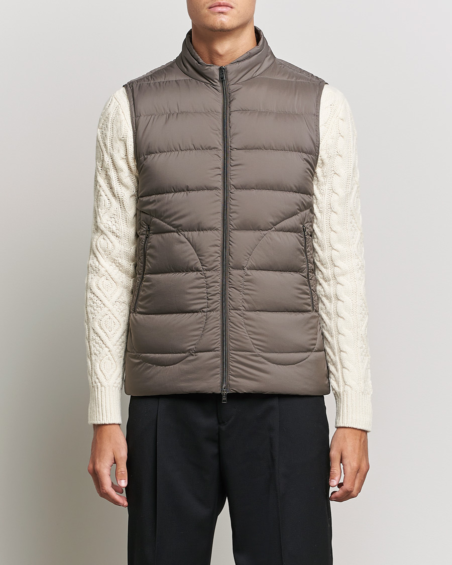 Hombres | Abrigos y chaquetas | Herno | Nuage Down Vest Taupe