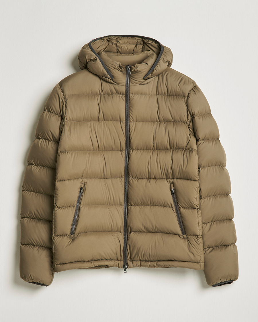 Hombres | Abrigos y chaquetas | Herno | Matt Nylon Down Jacket Military Green