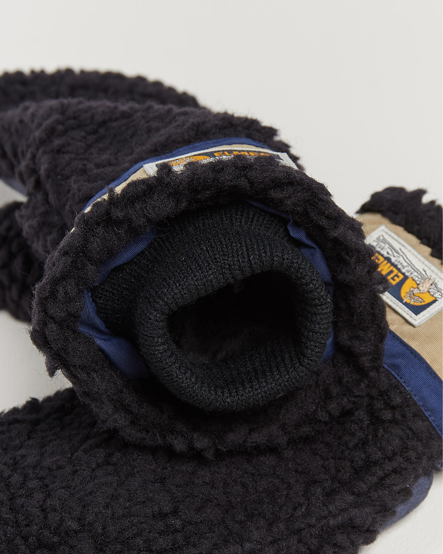 Hombres | Elmer by Swany Miyo Wool Teddy Mittens Black | Elmer by Swany | Miyo Wool Teddy Mittens Black