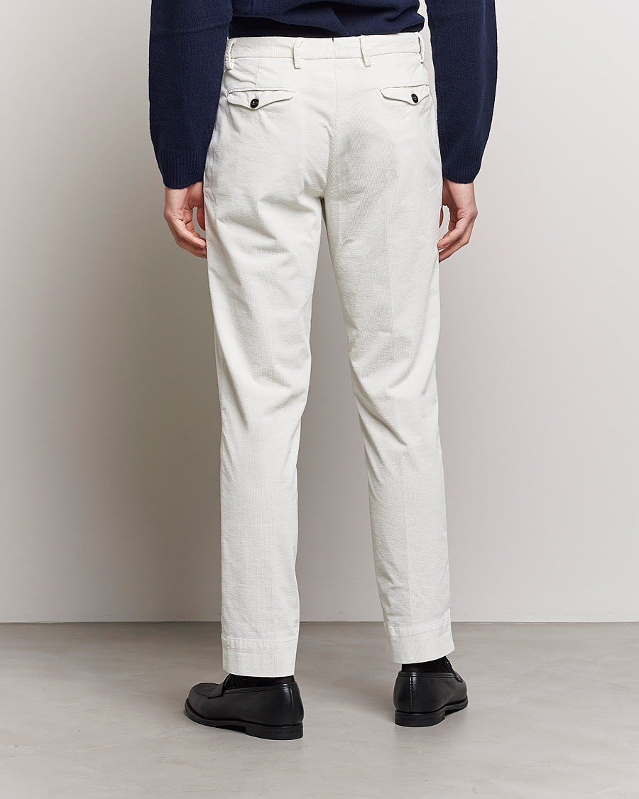 Hombres | Pantalones | Briglia 1949 | Easy Fit Corduroy Trousers Off White