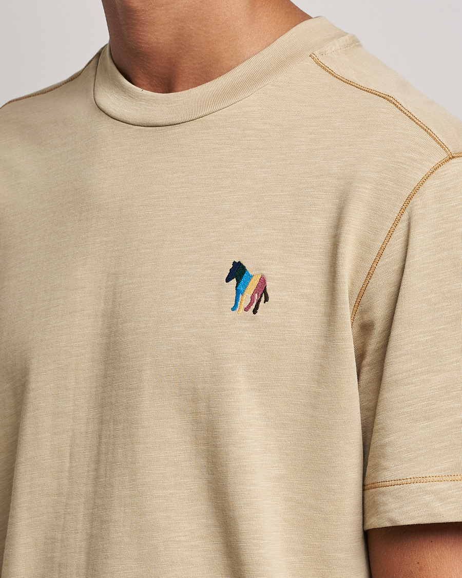 Hombres | Camisetas | PS Paul Smith | Zebra Organic Cotton T-Shirt Sand
