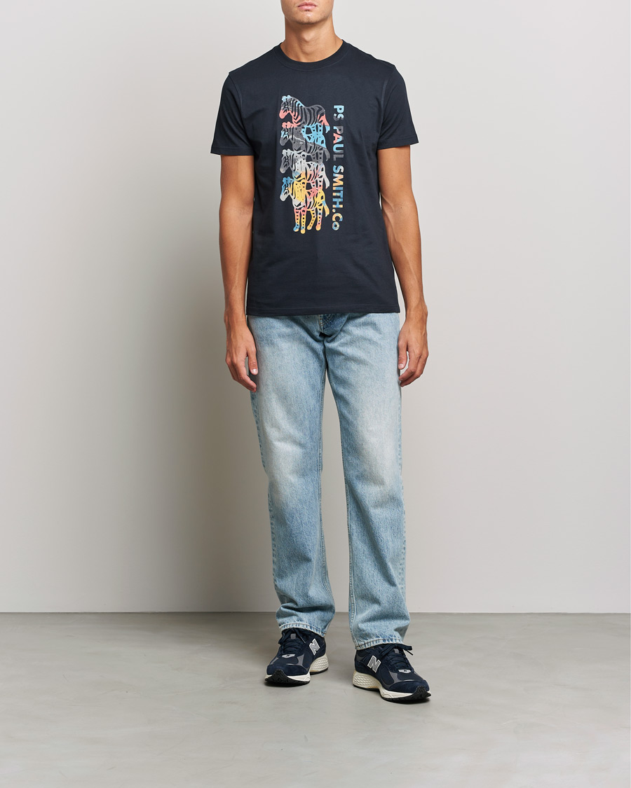 Hombres | Camisetas | PS Paul Smith | Zebra T-Shirt Navy