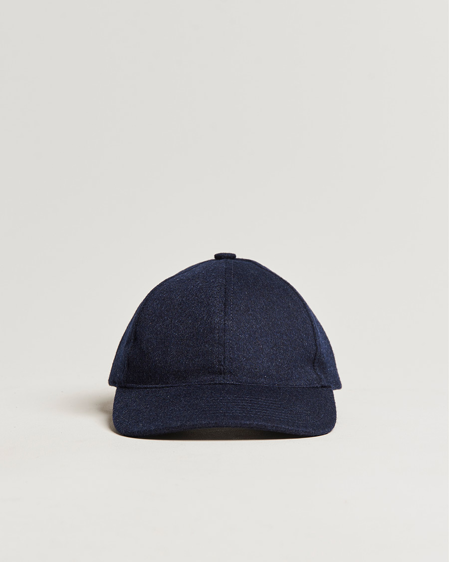 Hombres | Contemporary Creators | Varsity Headwear | Cashmere Soft Front Baseball Cap Royal Blue