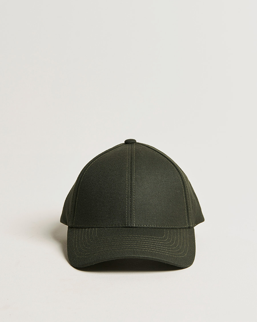 Hombres | Varsity Headwear Wool Tech Baseball Cap Green | Varsity Headwear | Wool Tech Baseball Cap Green