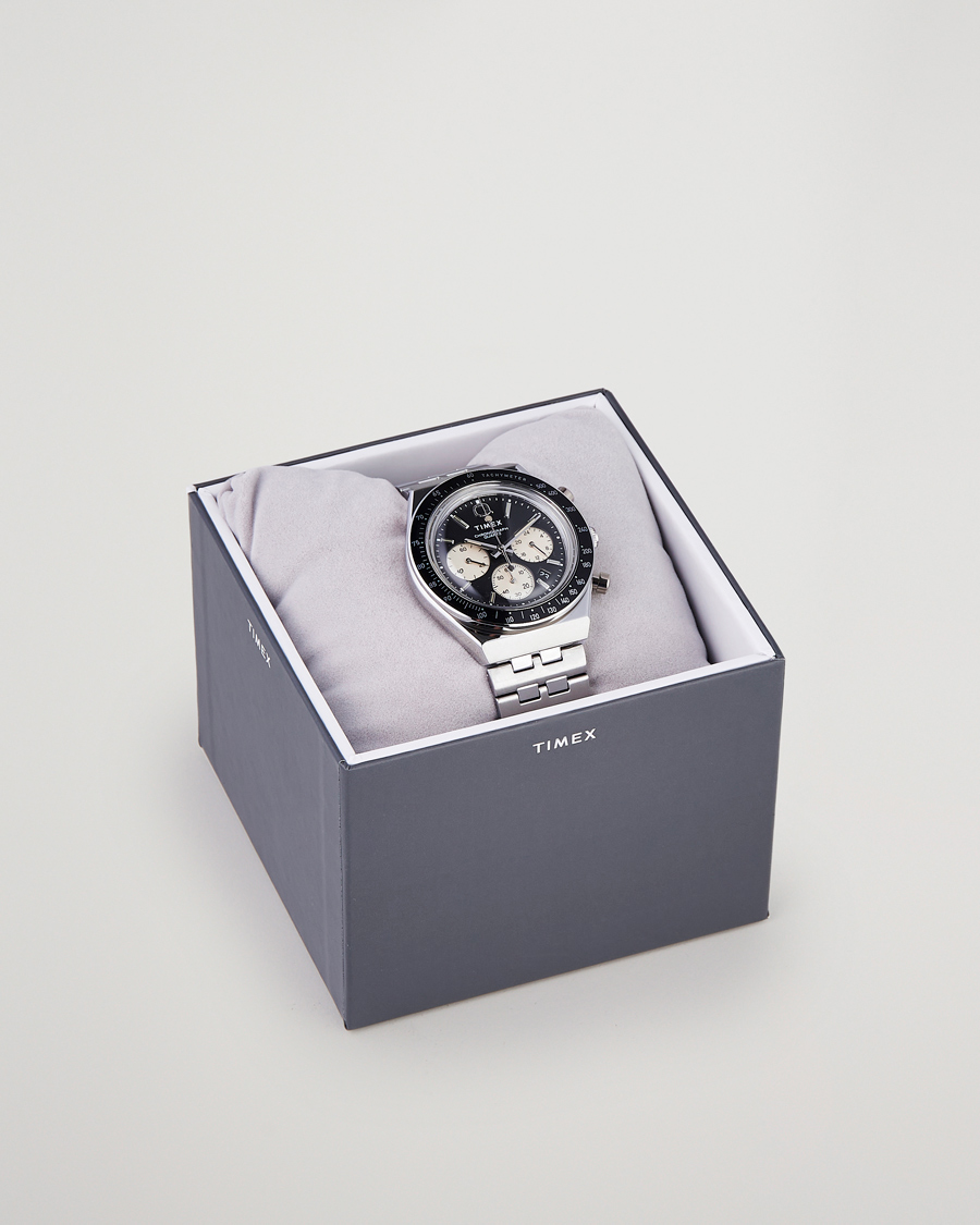 Hombres | Timex Q Chronograph 40mm Black Dial | Timex | Q Chronograph 40mm Black Dial
