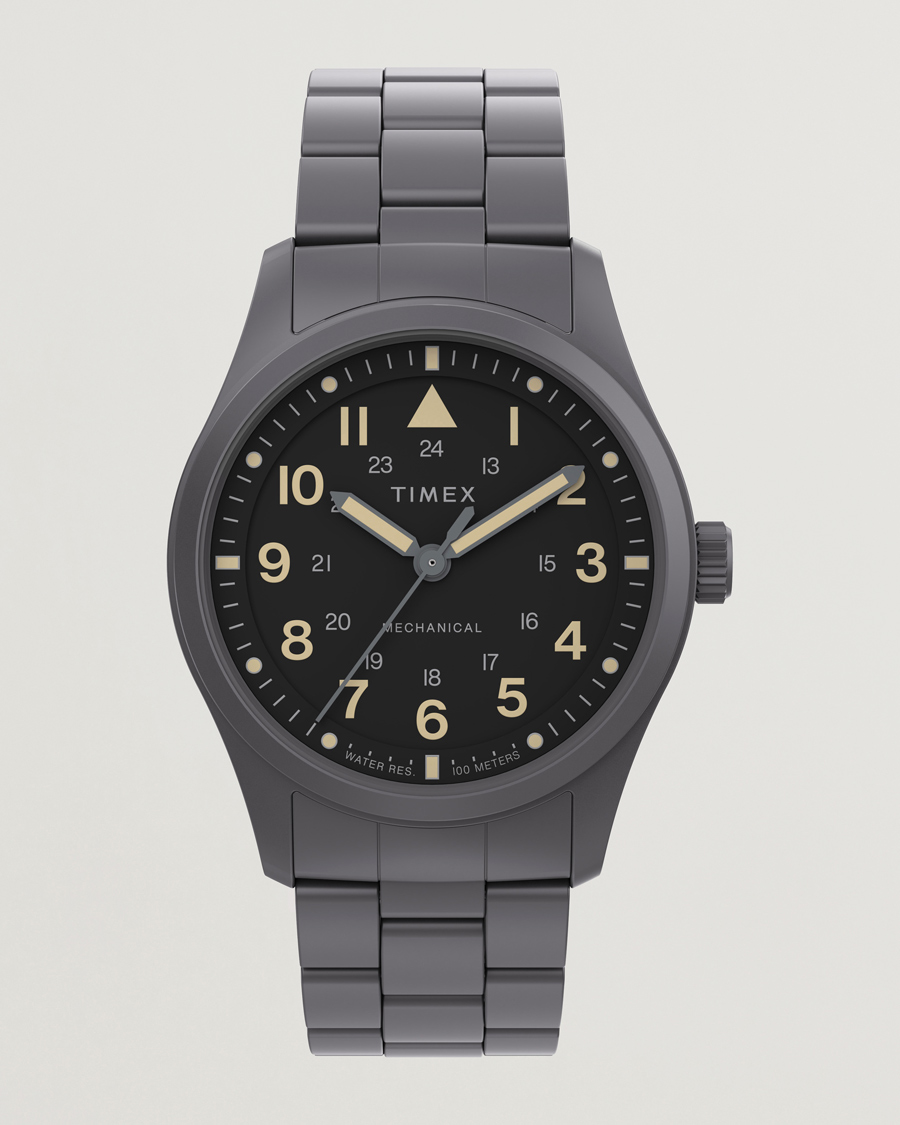 Hombres | Timex Field Post Mechanical Watch 38mm Gunmetal Finish | Timex | Field Post Mechanical Watch 38mm Gunmetal Finish