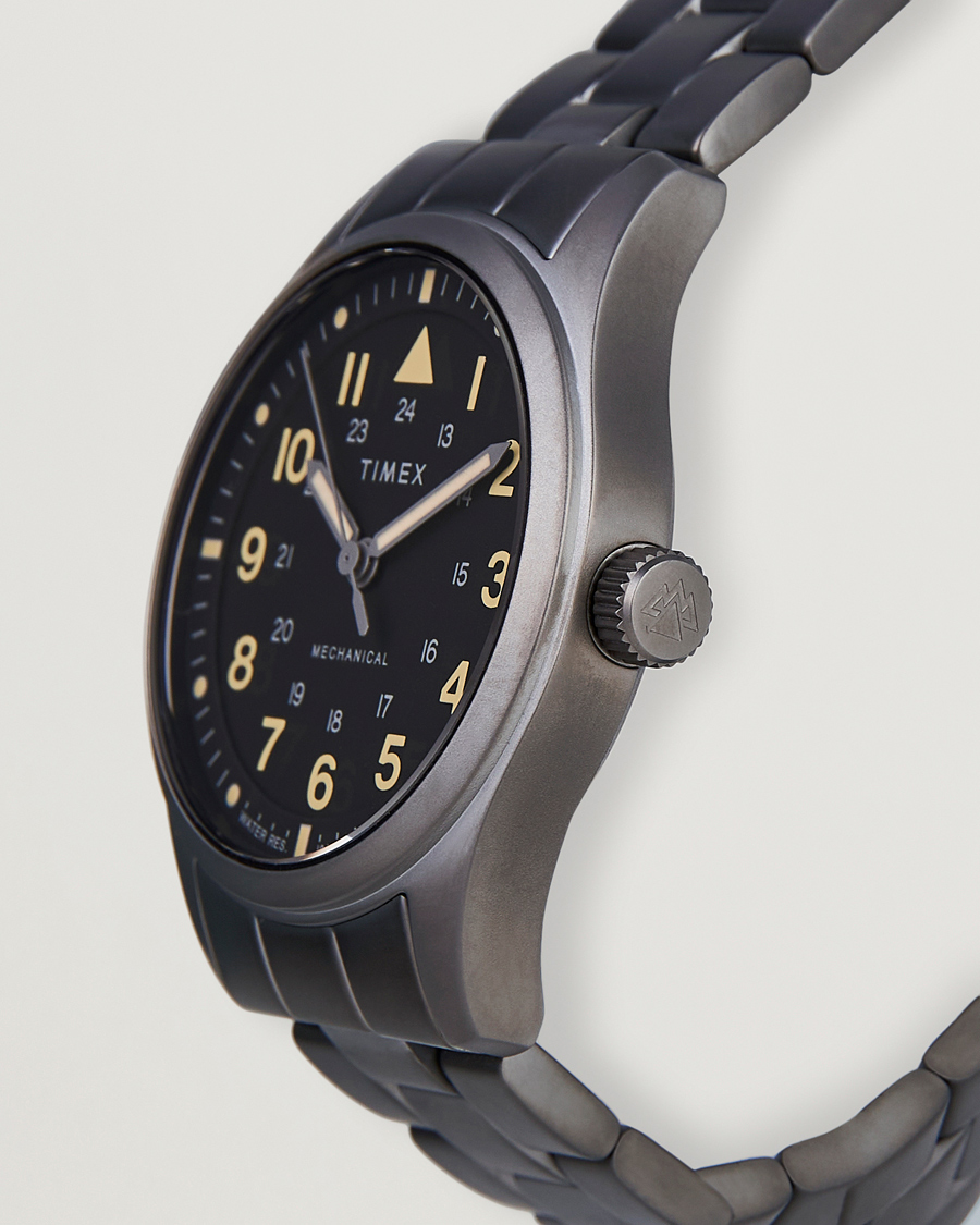 Hombres | Timex Field Post Mechanical Watch 38mm Gunmetal Finish | Timex | Field Post Mechanical Watch 38mm Gunmetal Finish