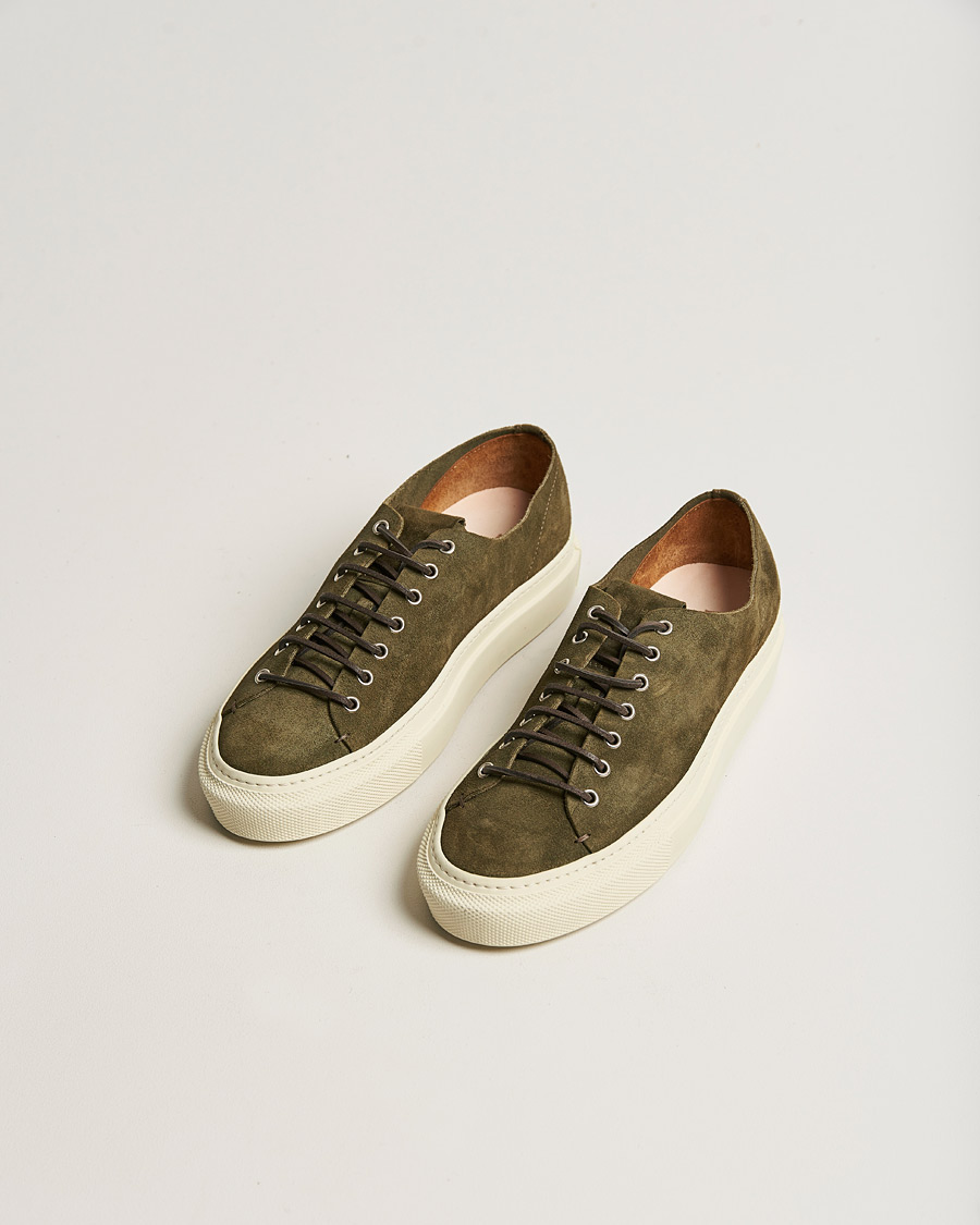 Hombres | Buttero Tanino Suede Sneaker Green | Buttero | Tanino Suede Sneaker Green