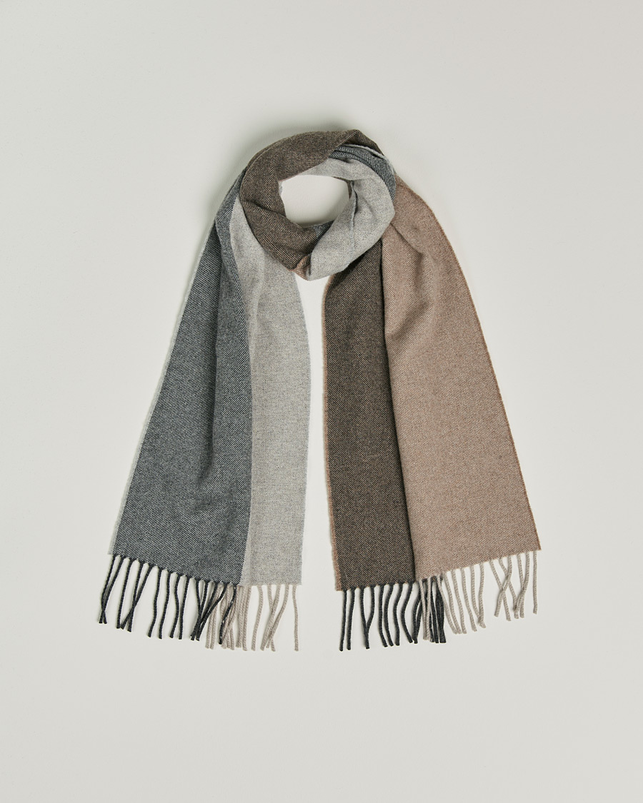 Hombres | Begg & Co Brook Recycled Cashmere/Merino Scarf Natural | Begg & Co | Brook Recycled Cashmere/Merino Scarf Natural