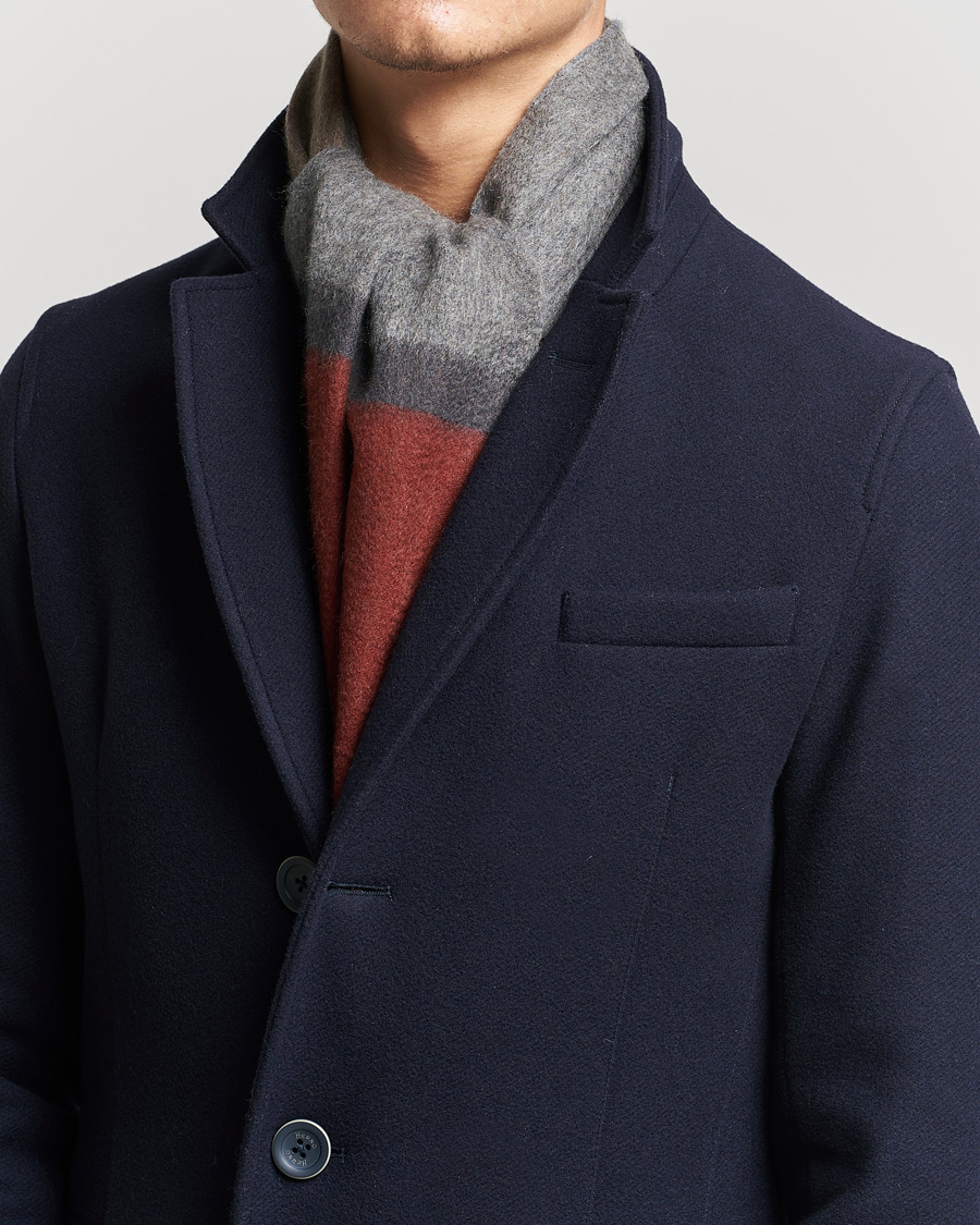 Hombres | Begg & Co Arran Boarder Cashmere Scarf Derby Brick | Begg & Co | Arran Boarder Cashmere Scarf Derby Brick
