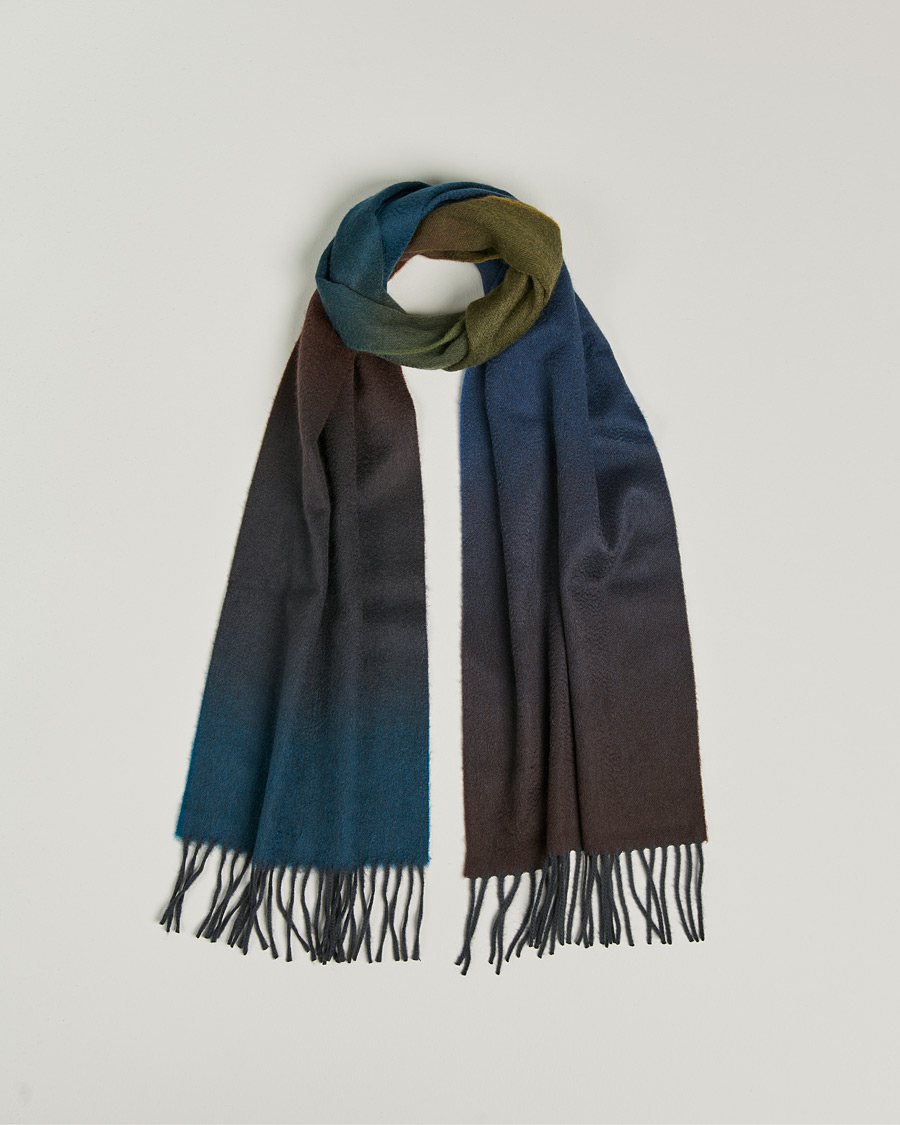 Hombres | Begg & Co Nuance Ombre Cashmere Scarf Vermeer | Begg & Co | Nuance Ombre Cashmere Scarf Vermeer