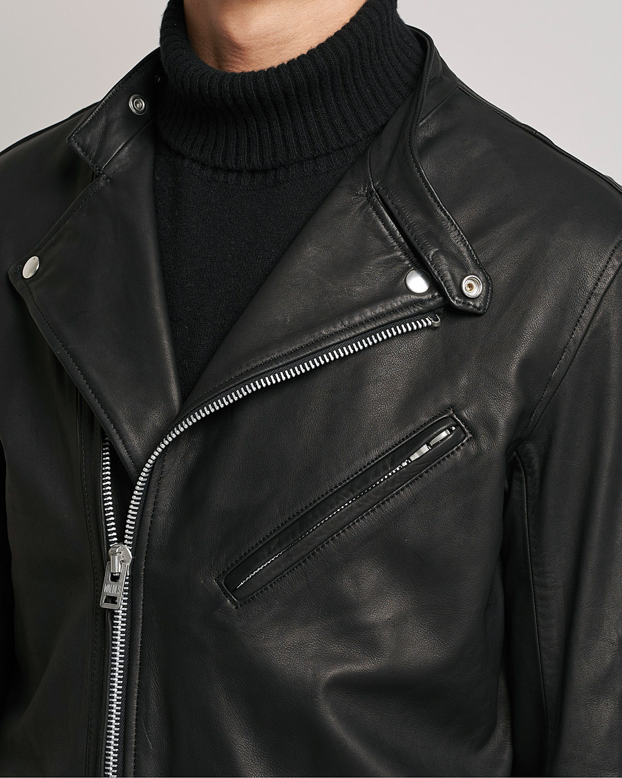 Hombres | Abrigos y chaquetas | Beams F | Riders Leather Jacket Black