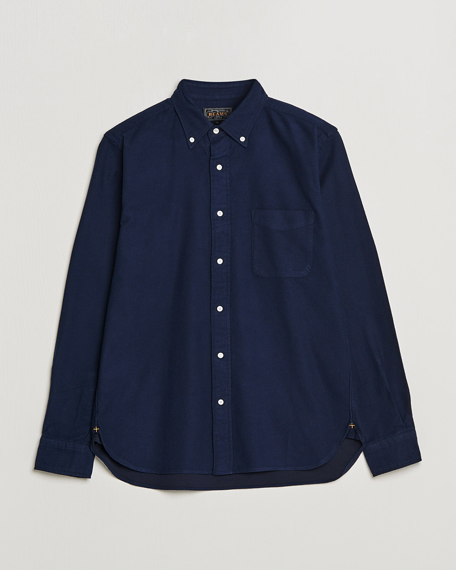 Hombres | Camisas | BEAMS PLUS | Flannel Button Down Shirt Navy