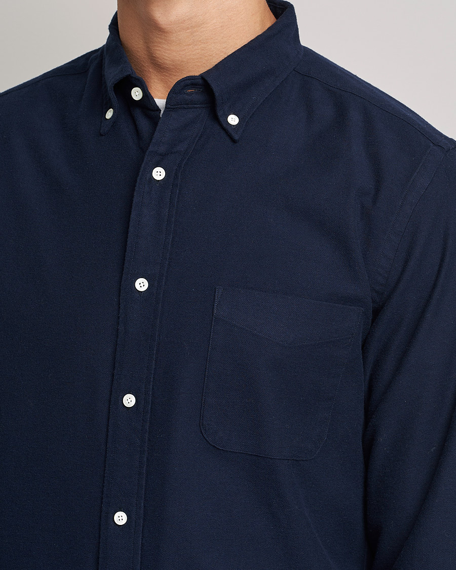 Hombres | Camisas | BEAMS PLUS | Flannel Button Down Shirt Navy
