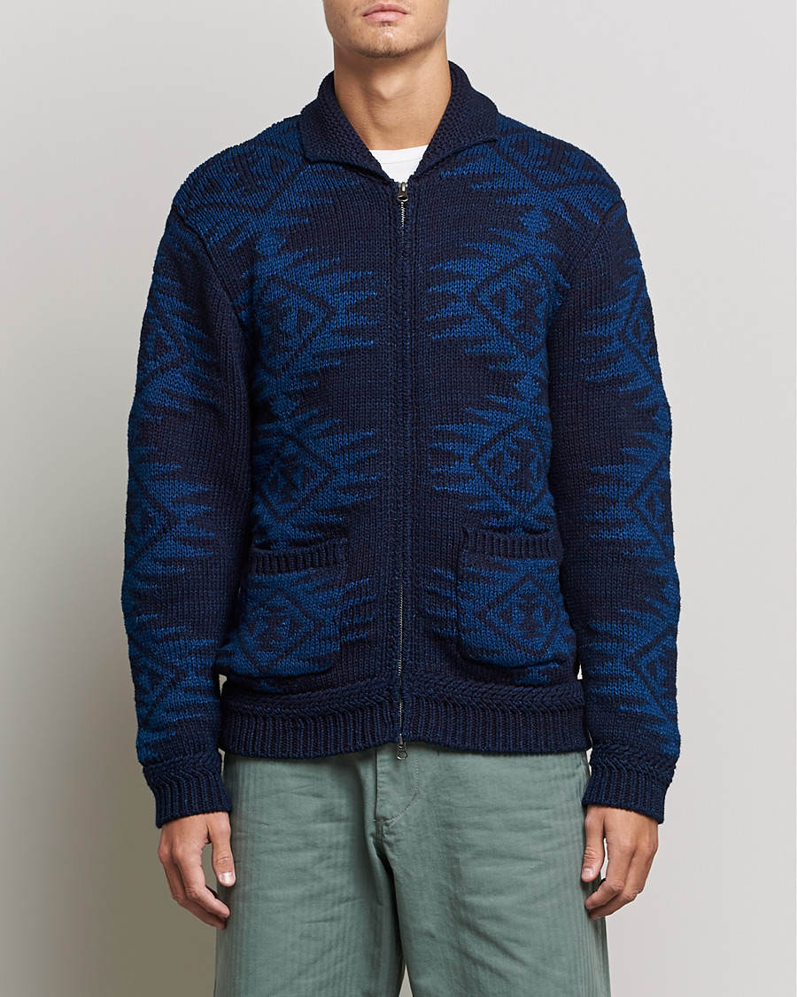 Hombres | Jerséis y prendas de punto | BEAMS PLUS | Cowichan Cardigan Navy