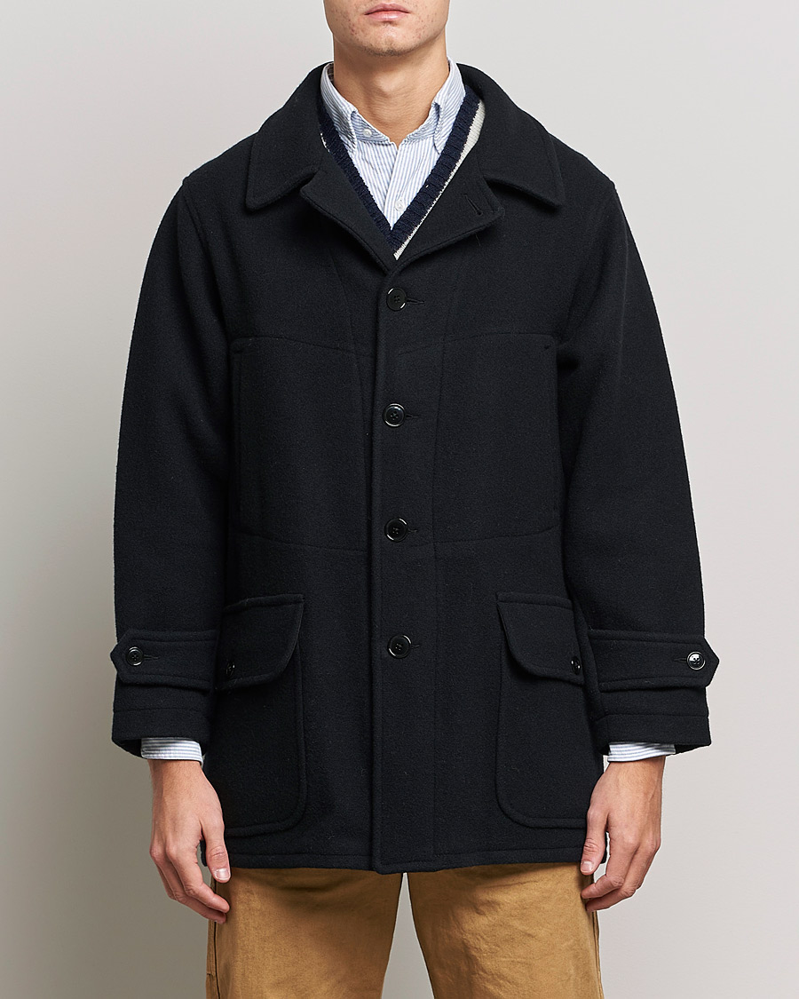 Hombres | Abrigos y chaquetas | BEAMS PLUS | Heavy Melton Hunting Coat Navy