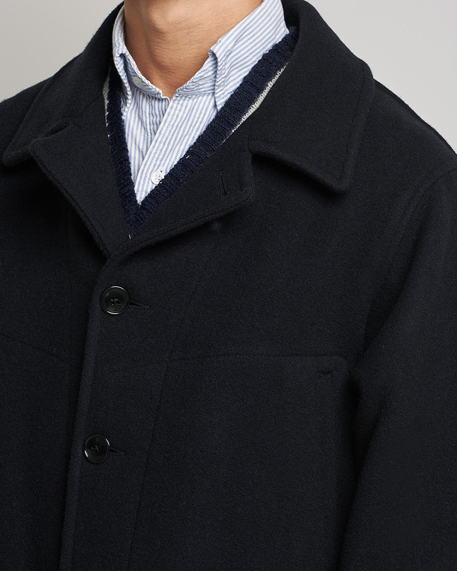 Hombres | Abrigos y chaquetas | BEAMS PLUS | Heavy Melton Hunting Coat Navy