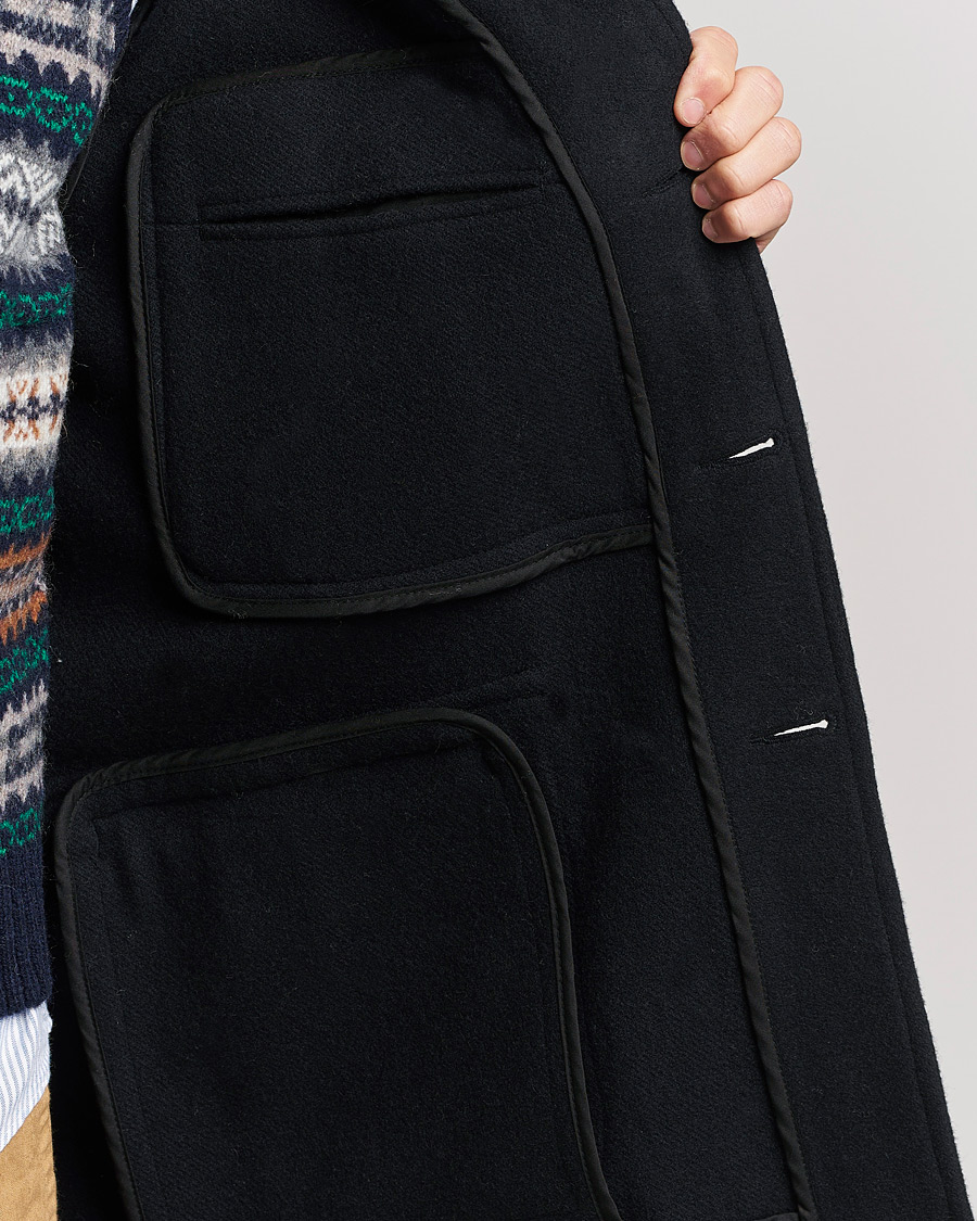 Hombres | Abrigos y chaquetas | BEAMS PLUS | Heavy Melton Hunting Coat Navy