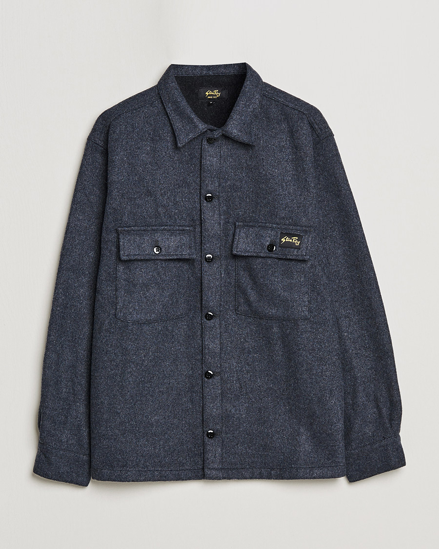 Hombres | Camisas | Stan Ray | CPO Wool Overshirt Mid Grey