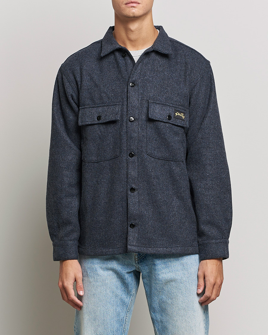 Hombres | Camisas | Stan Ray | CPO Wool Overshirt Mid Grey