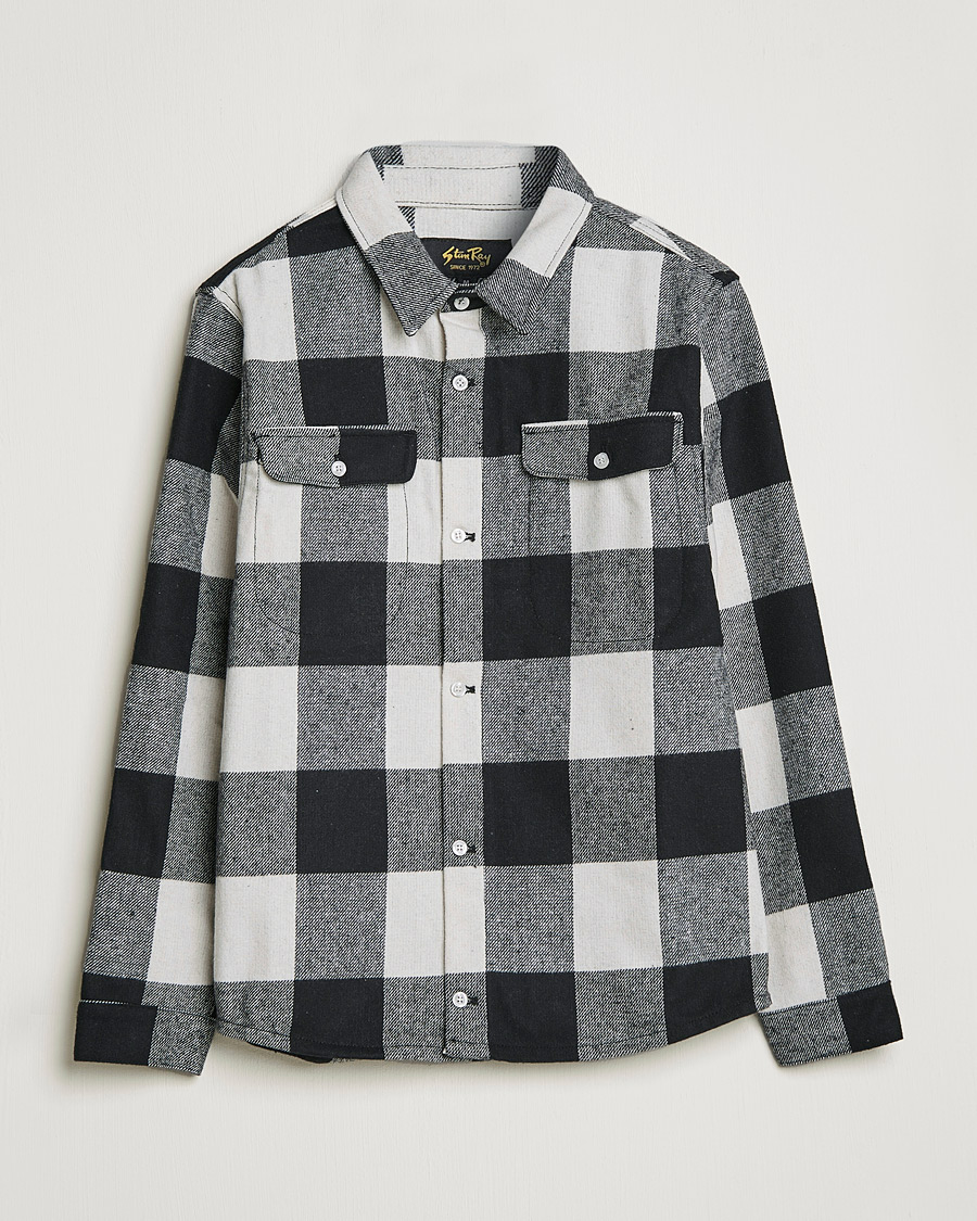 Hombres | Camisas | Stan Ray | Checked Work Shirt Black/Natural
