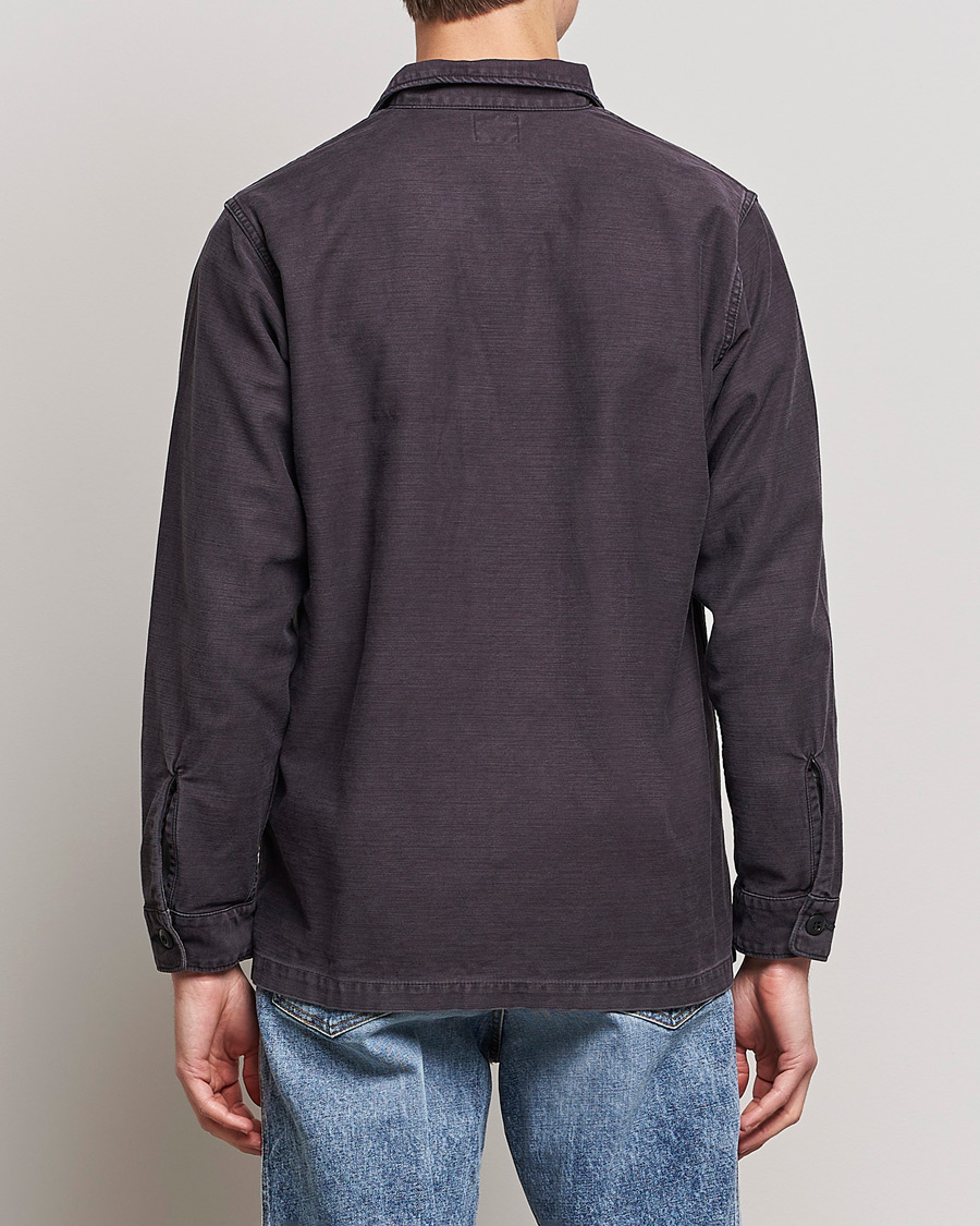 Hombres | Camisas | orSlow | Cotton Sateen US Army Overshirt Black