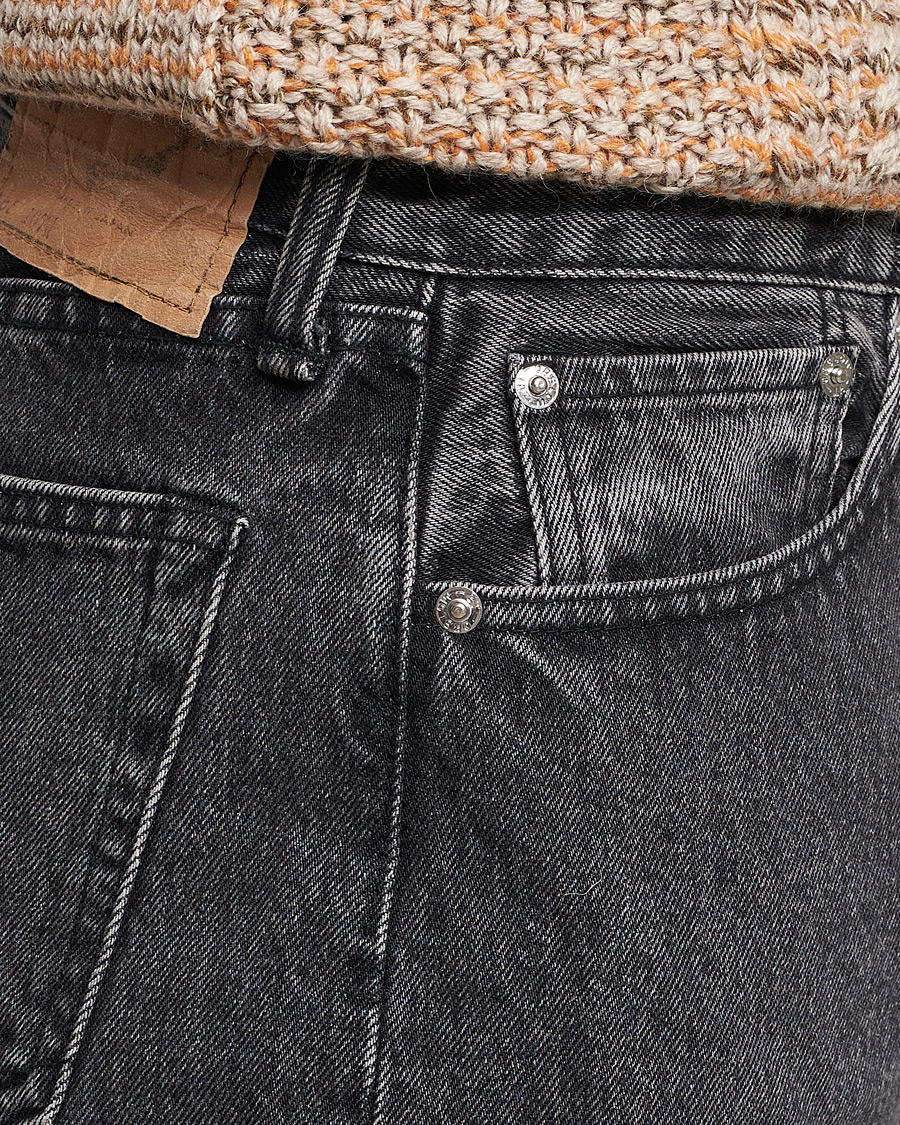 Hombres | Vaqueros | orSlow | Tapered Fit 107 Jeans Black Stone Wash