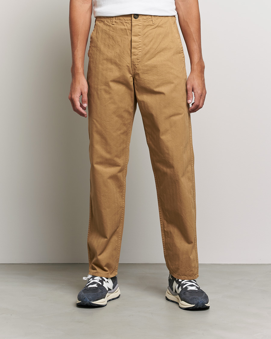 Hombres | Pantalones | orSlow | French Work Pants Khaki