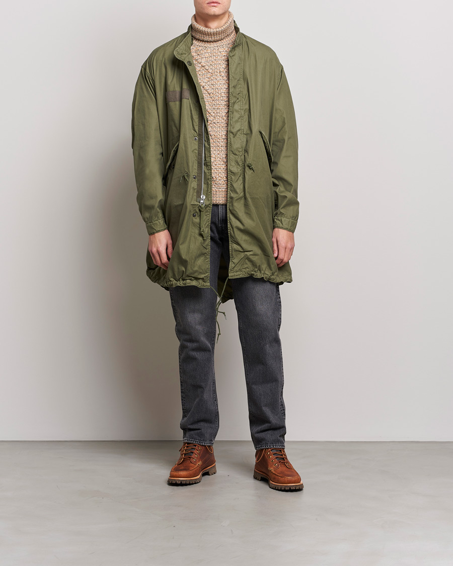 Hombres | Abrigos y chaquetas | orSlow | M-65 Fishtail Coat Army Green
