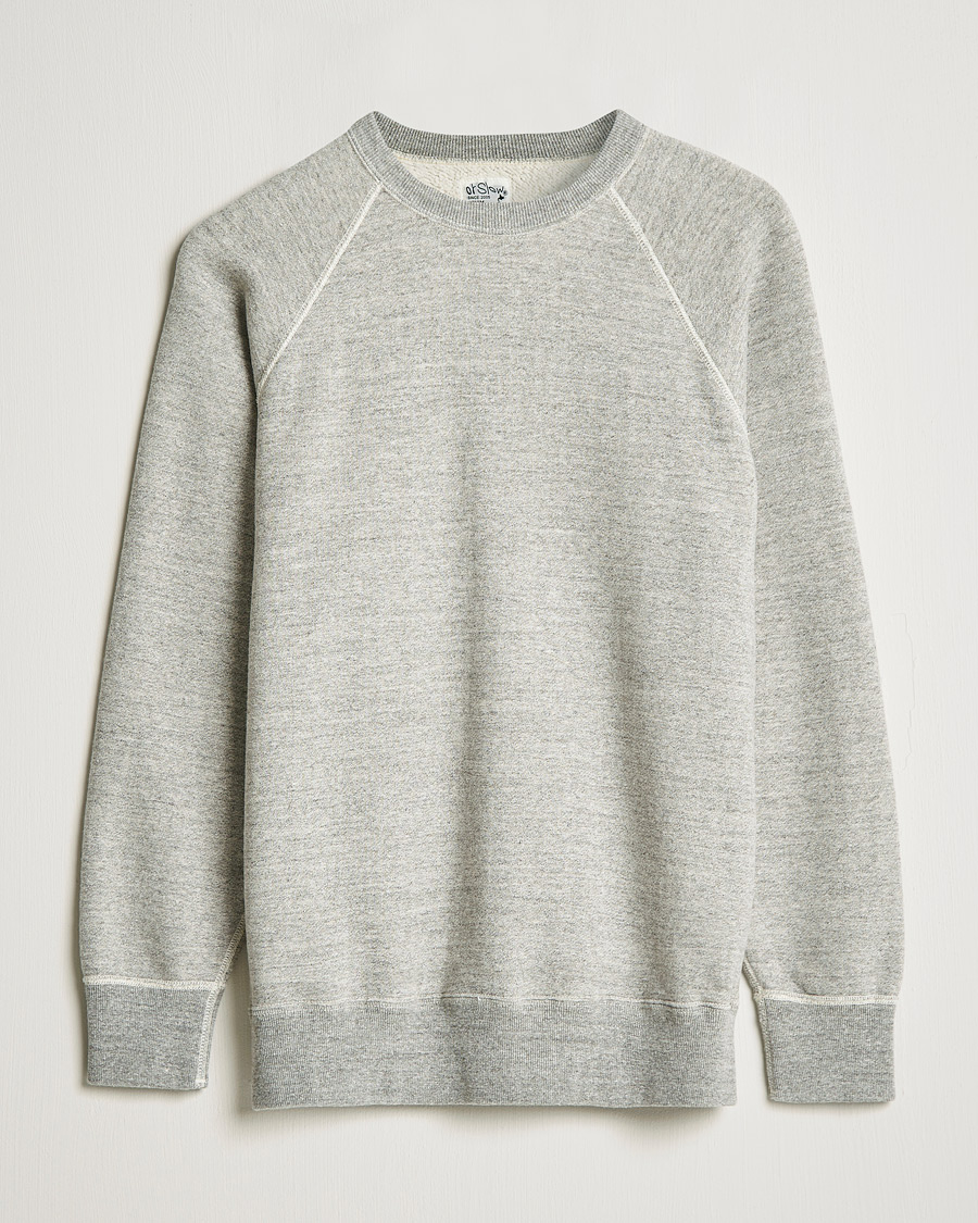 Hombres | Jerséis y prendas de punto | orSlow | Loop Wheel Sweatshirt Heather Grey