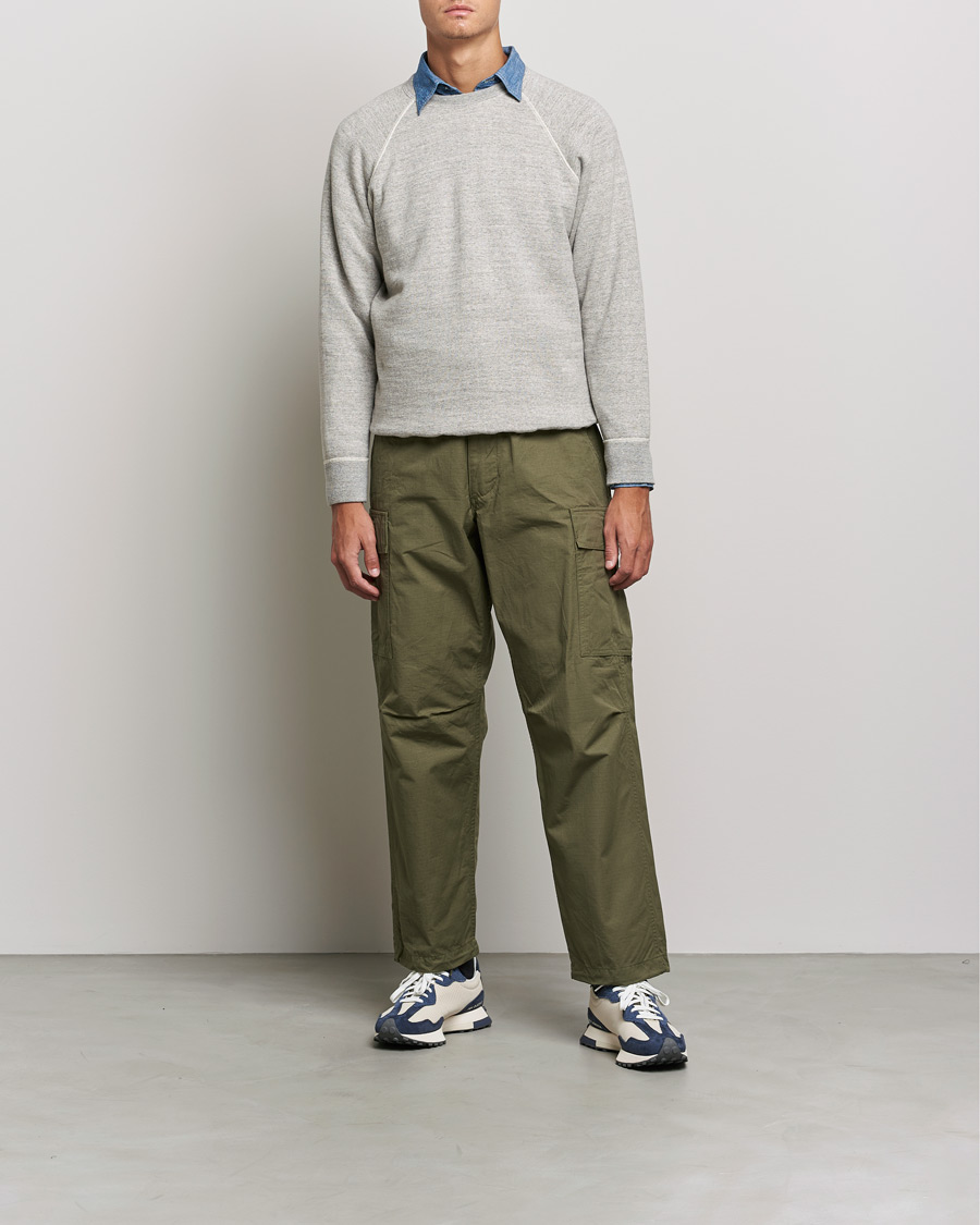 Hombres | Jerséis y prendas de punto | orSlow | Loop Wheel Sweatshirt Heather Grey