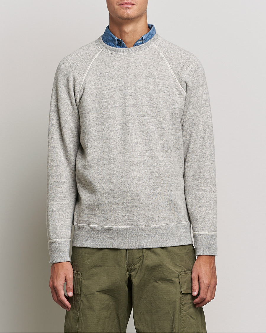Hombres | Jerséis y prendas de punto | orSlow | Loop Wheel Sweatshirt Heather Grey