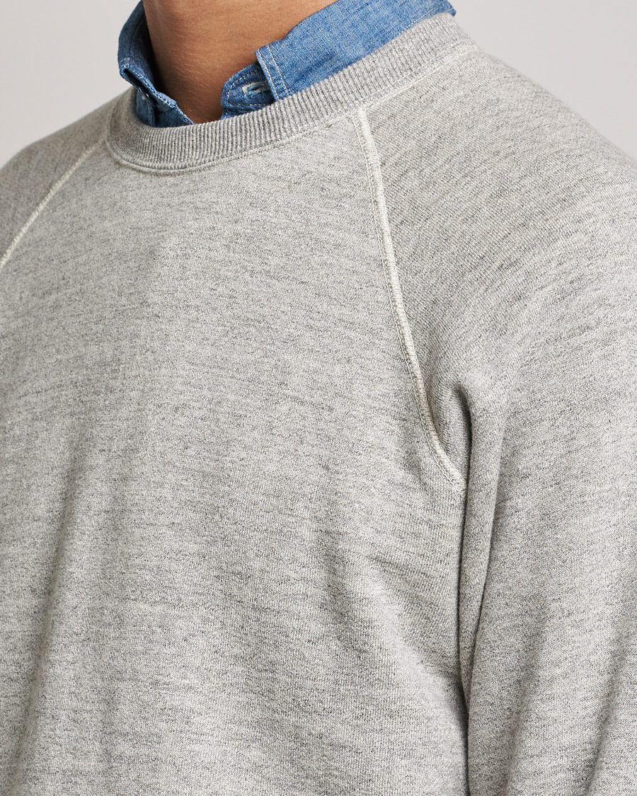 Hombres | Jerséis y prendas de punto | orSlow | Loop Wheel Sweatshirt Heather Grey