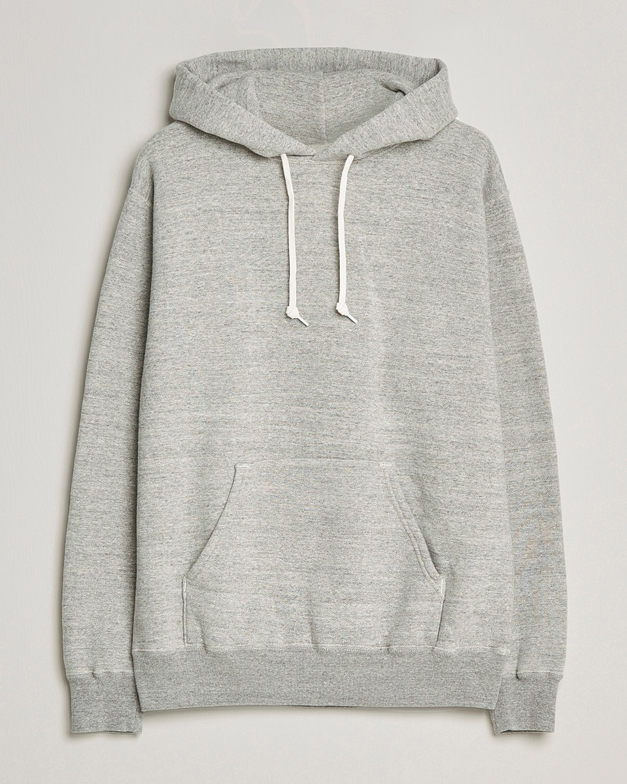 Hombres | Jerséis y prendas de punto | orSlow | Loop Wheel Hooded Sweatshirt Heather Grey