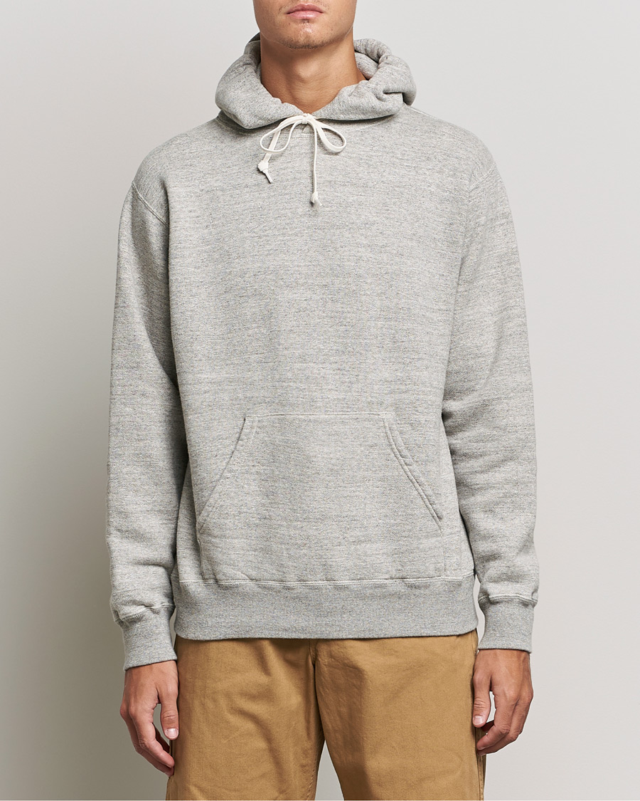 Hombres | Jerséis y prendas de punto | orSlow | Loop Wheel Hooded Sweatshirt Heather Grey