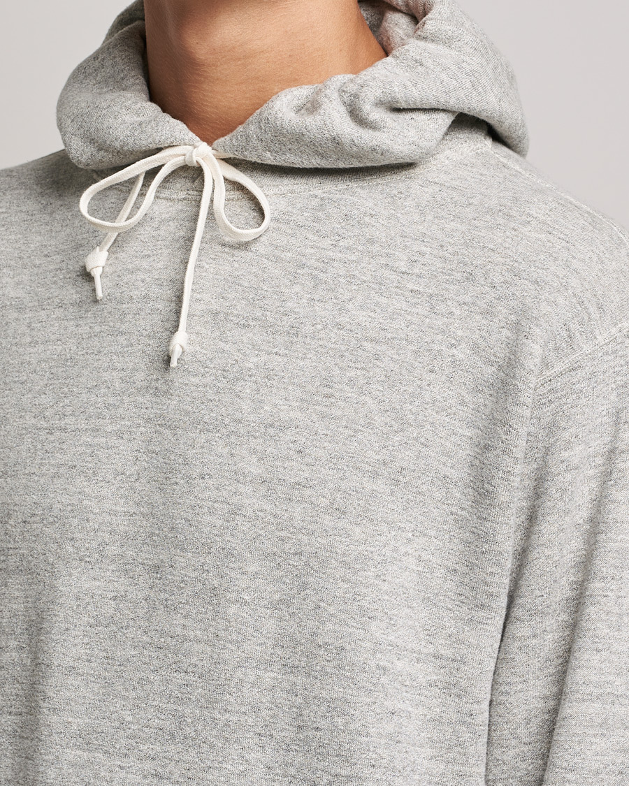 Hombres | Jerséis y prendas de punto | orSlow | Loop Wheel Hooded Sweatshirt Heather Grey