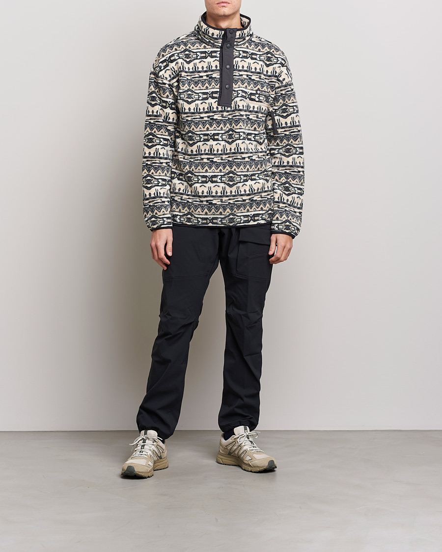 Hombres | Jerséis y prendas de punto | Columbia | Helvetia Half Snap Fleece Ancient Fossil 80s Print