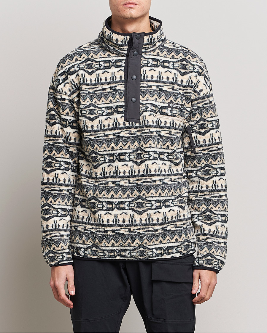 Hombres | Jerséis y prendas de punto | Columbia | Helvetia Half Snap Fleece Ancient Fossil 80s Print
