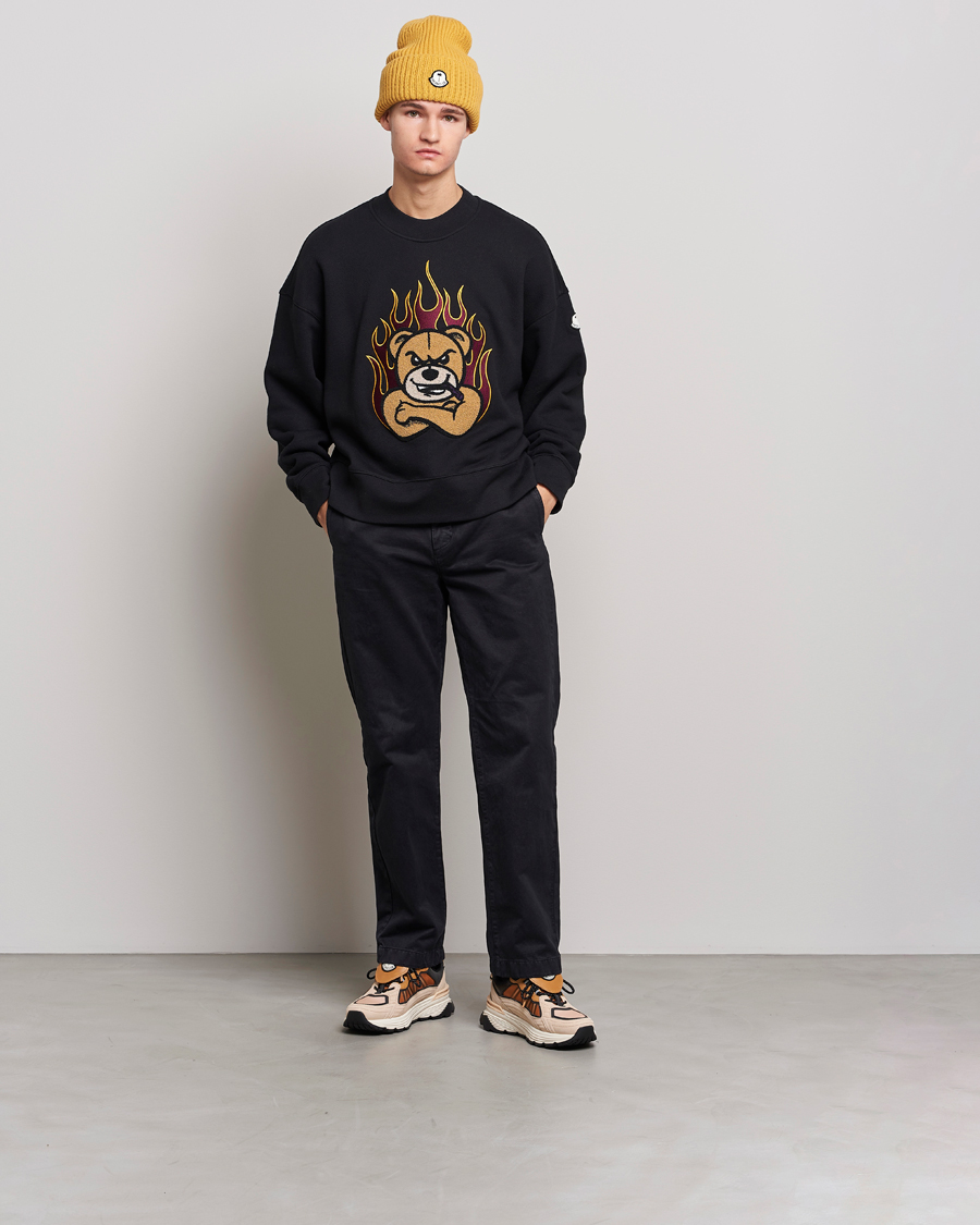 Hombres | Jerséis y prendas de punto | Moncler Genius | 8 Palm Angels Bear Motif Sweatshirt Black