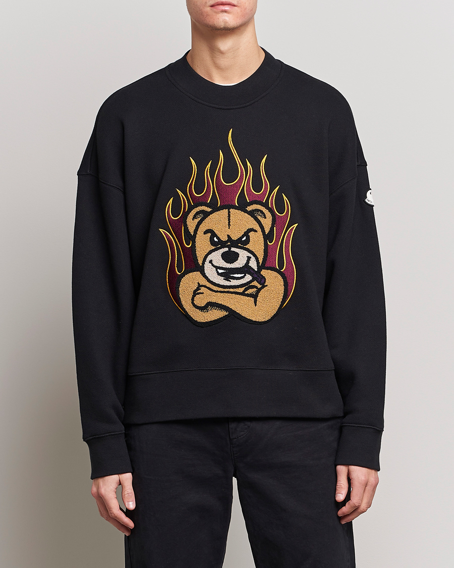 Hombres | Jerséis y prendas de punto | Moncler Genius | 8 Palm Angels Bear Motif Sweatshirt Black