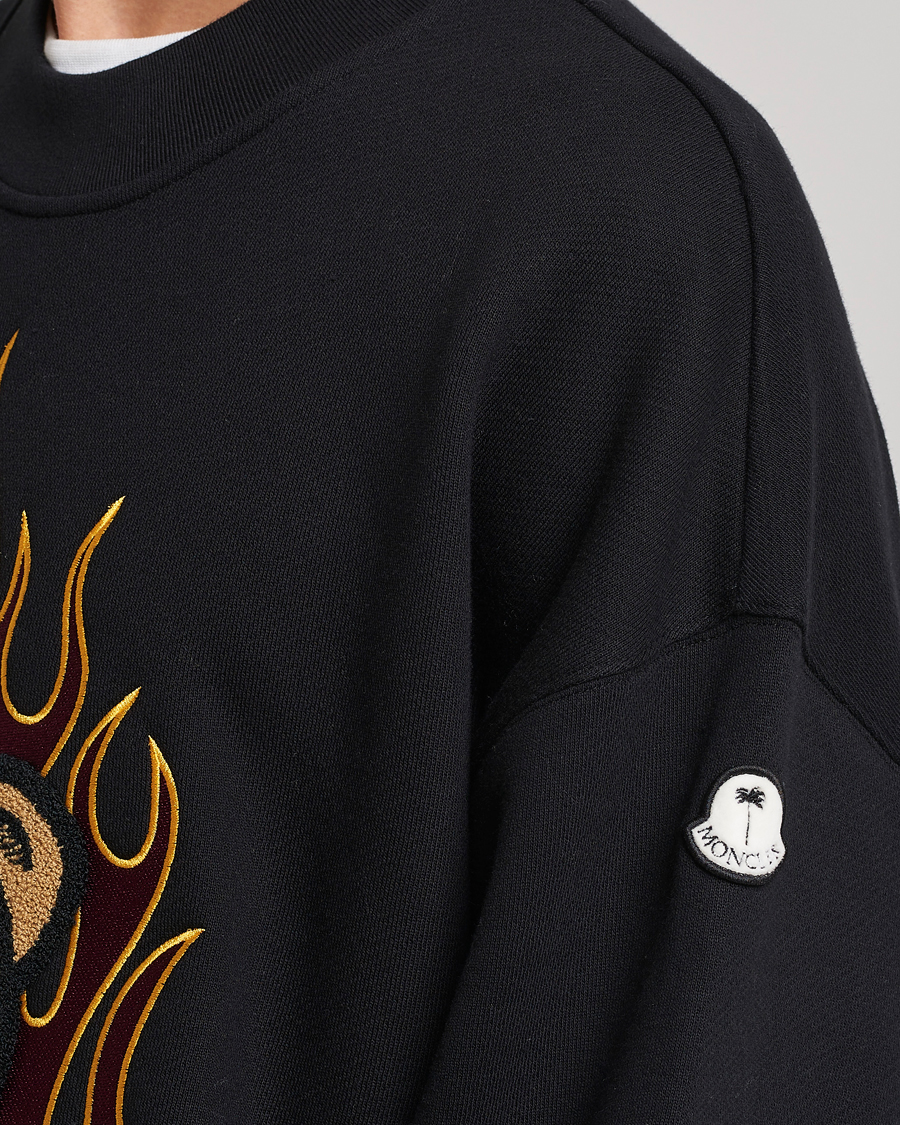 Hombres | Jerséis y prendas de punto | Moncler Genius | 8 Palm Angels Bear Motif Sweatshirt Black