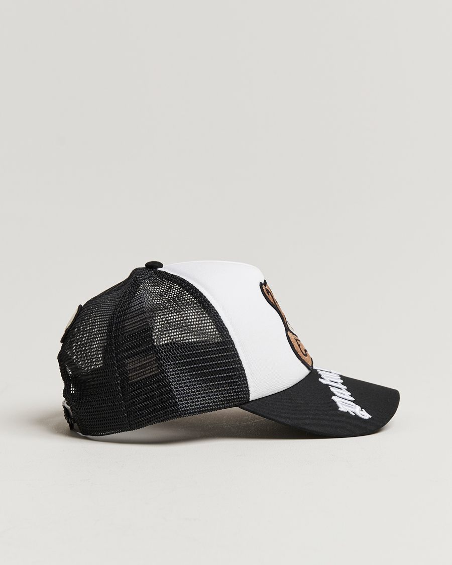 Hombres | 8 Moncler Genius Palm Angels Bear Motif Baseball Cap White/Black | Moncler Genius | 8 Palm Angels Bear Motif Baseball Cap White/Black