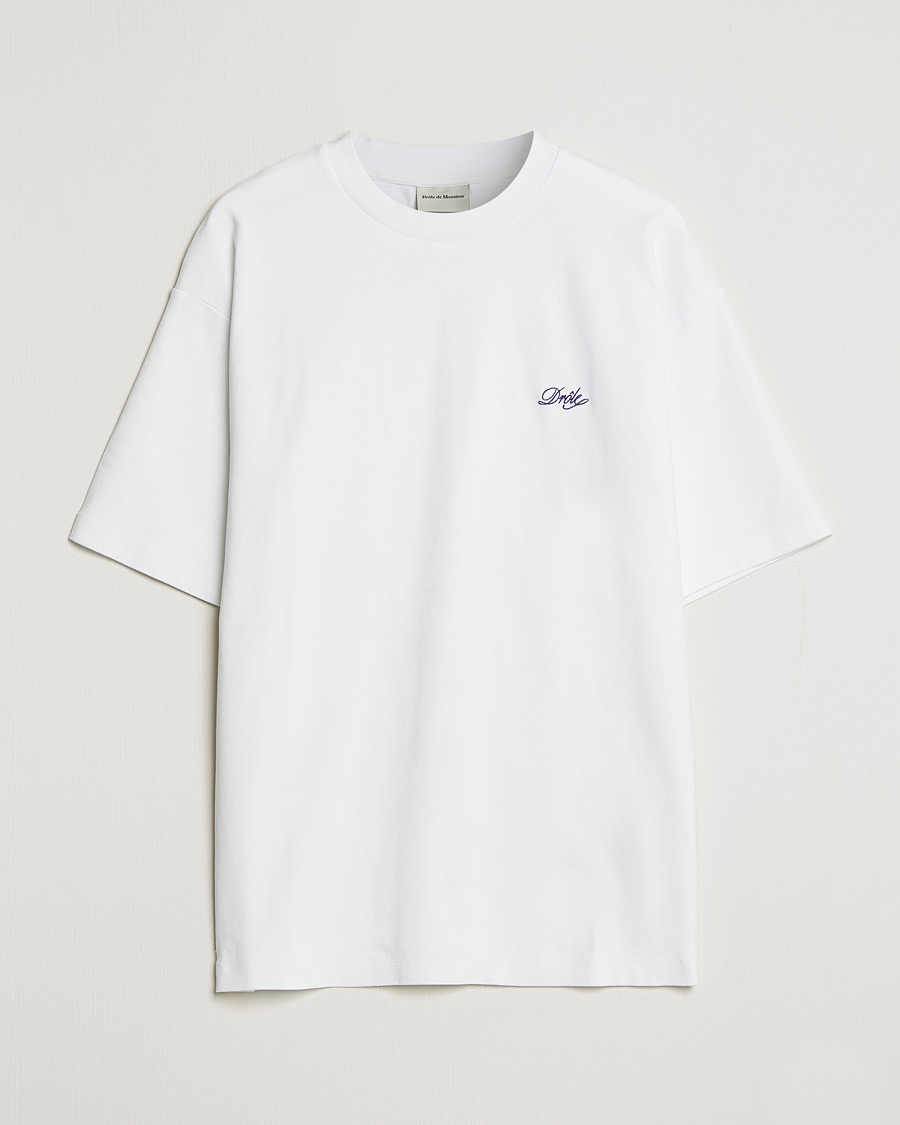 Hombres | Camisetas | Drôle de Monsieur | Signature T-Shirt White