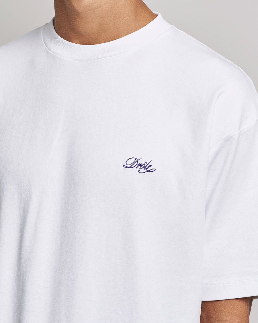 Hombres | Camisetas | Drôle de Monsieur | Signature T-Shirt White