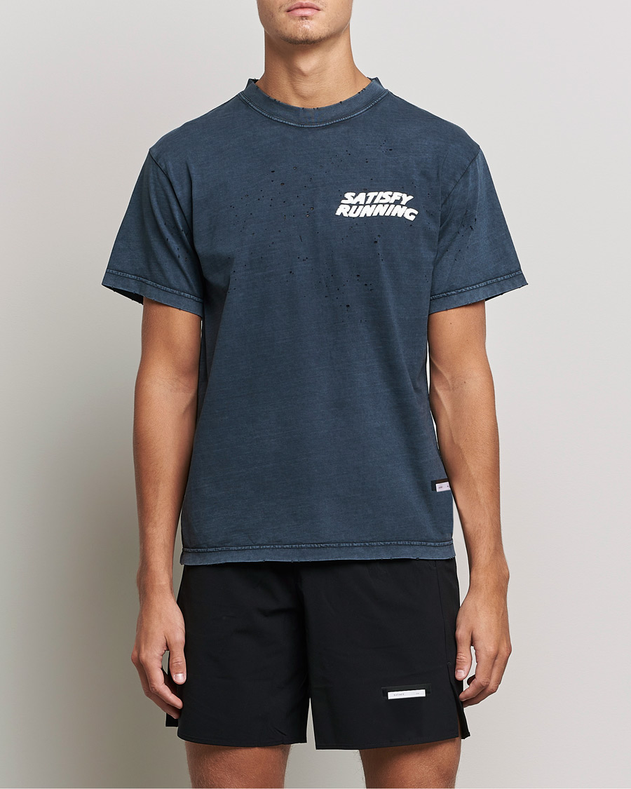 Hombres | Camisetas | Satisfy | MothTech T-Shirt Pigment Black