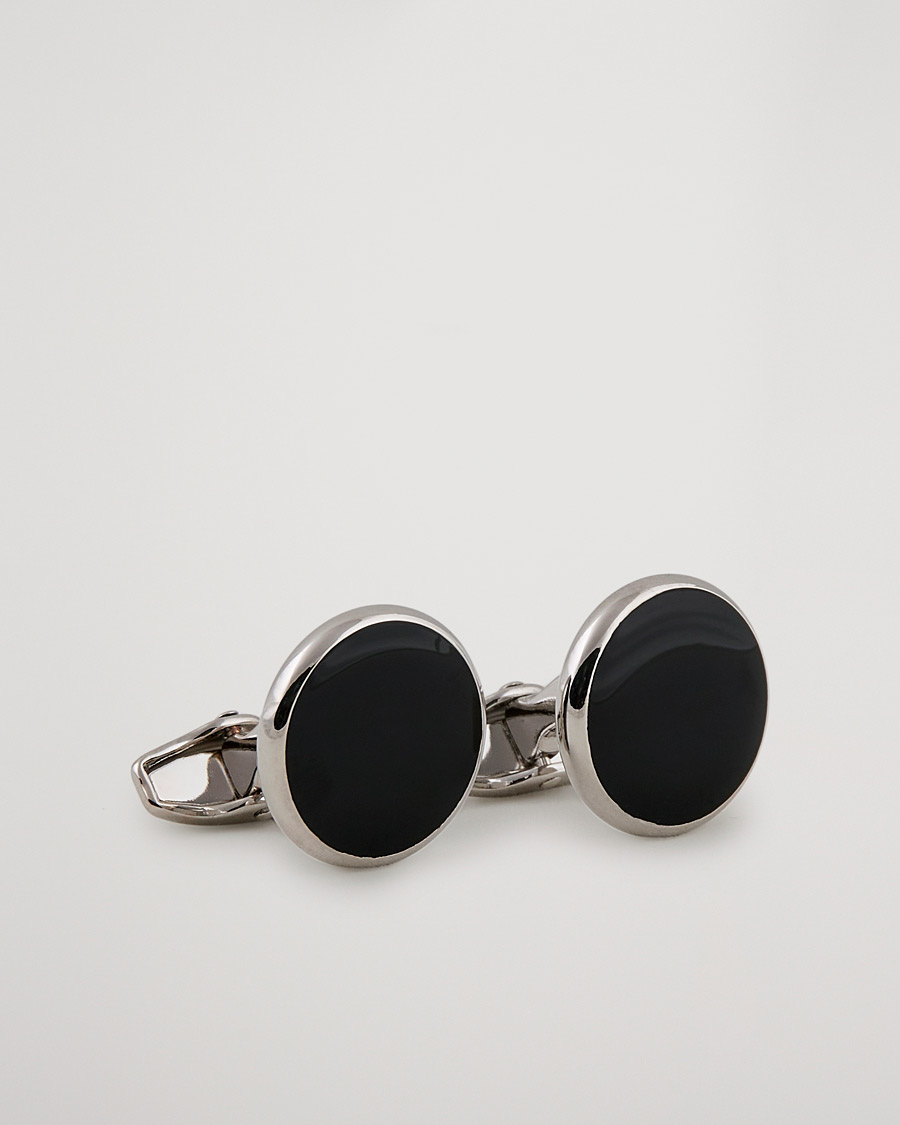 Hombres | Gemelos | Amanda Christensen | Cufflink & Shirt Studs Set Black/Silver
